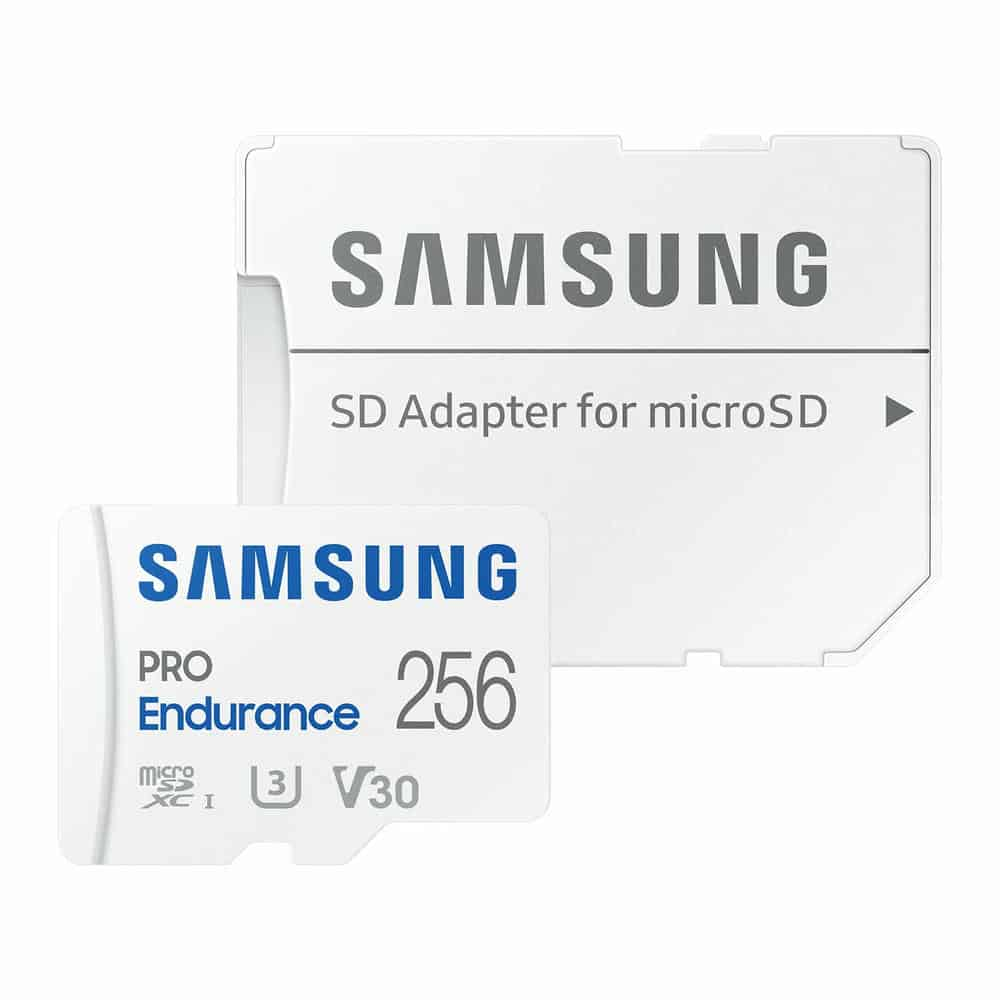 (image for) Samsung Pro Endurance 256GB 4K Ready MicroSDXC Memory Card UHS-I U3 with SD Adapter